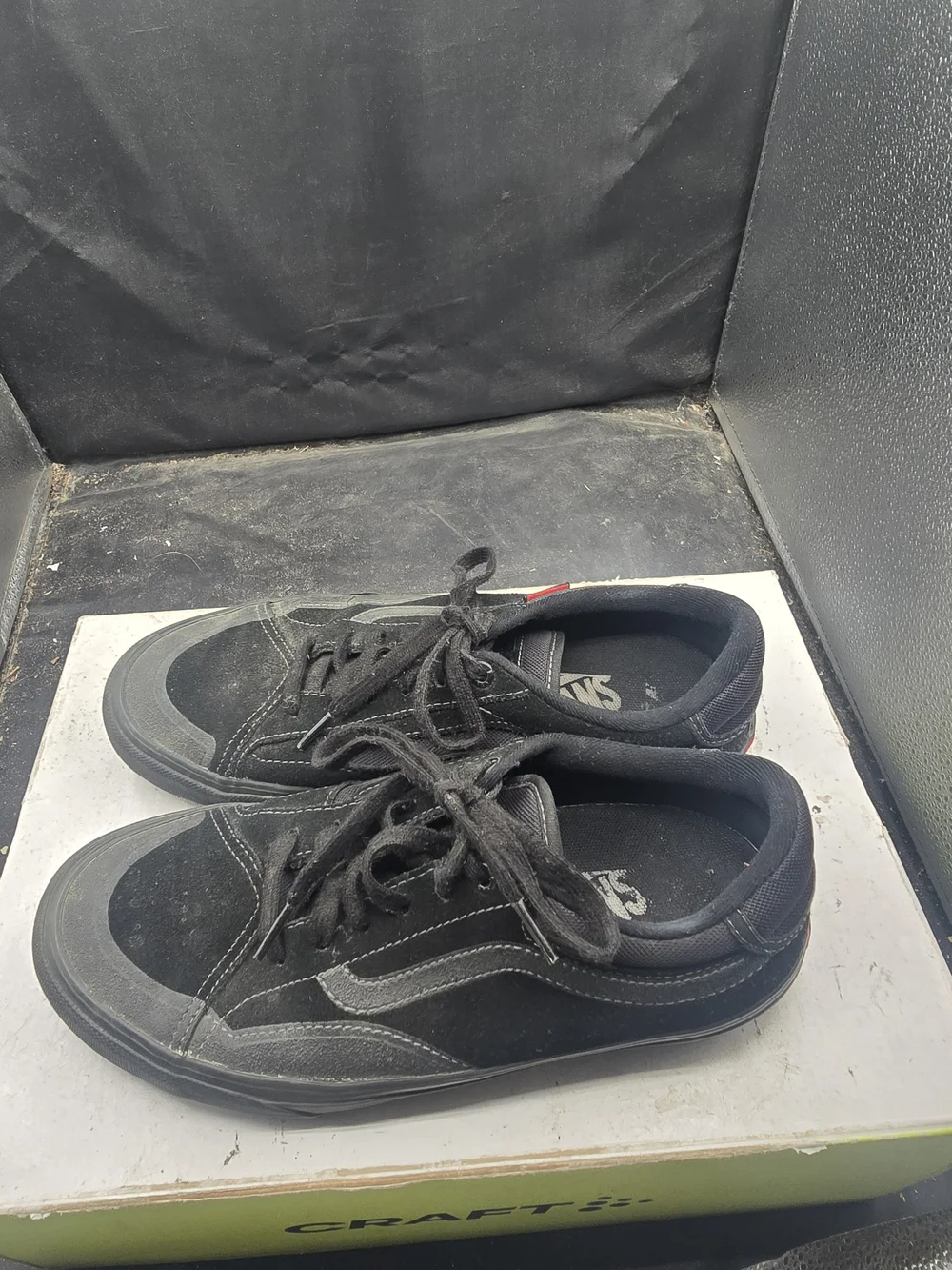 Vans Black Low-Top Suede & Canvas Sneakers